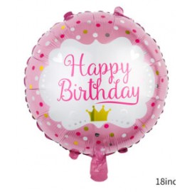 Globo de cumpleaños rosa (Happy birthday)