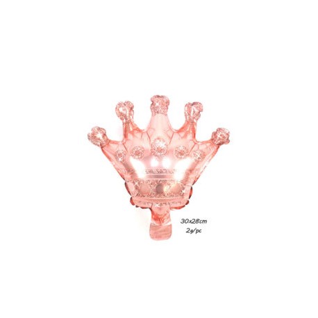 Corona rosa metálico mini